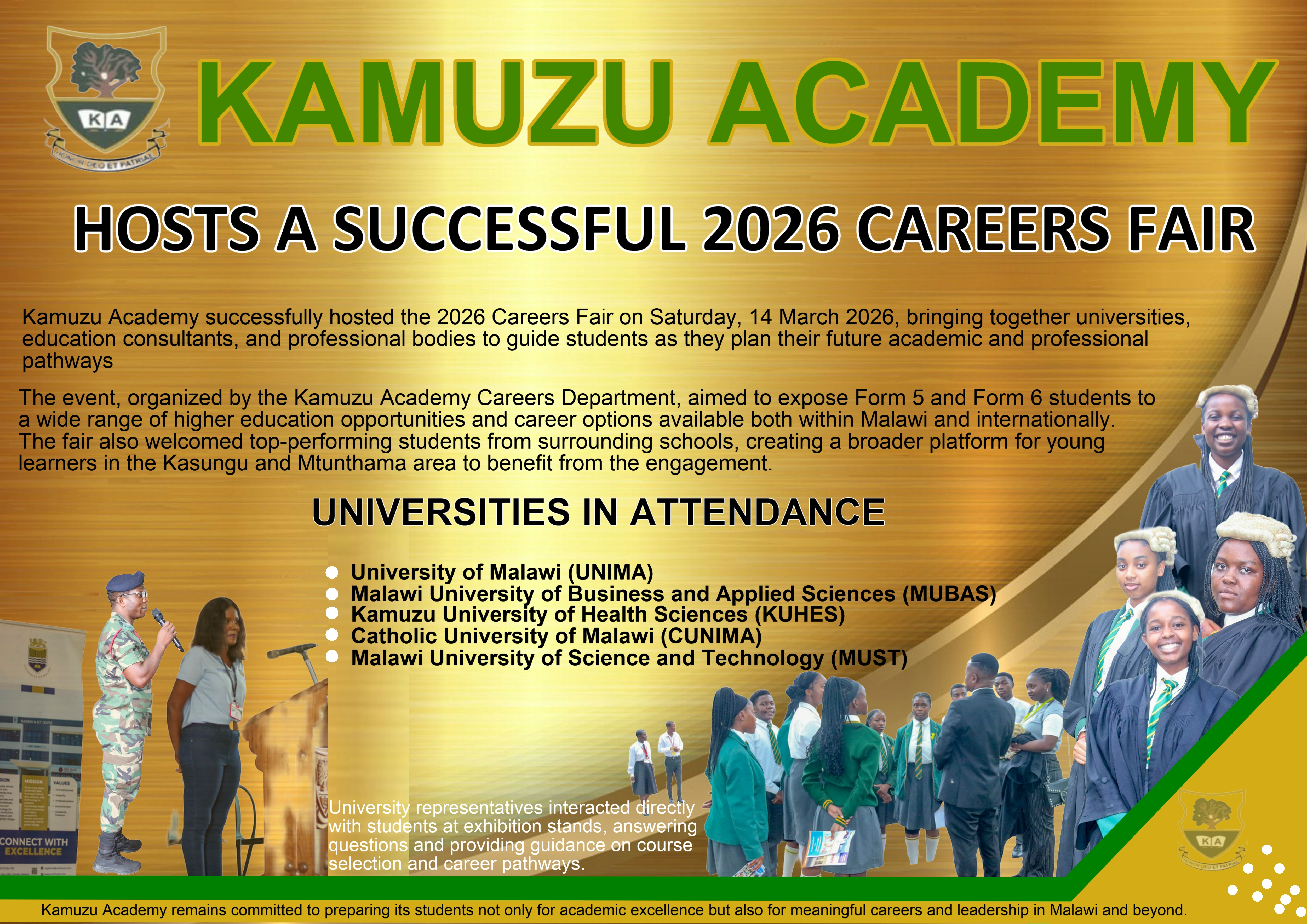 Kamuzu Academy 2026 Careers Fair